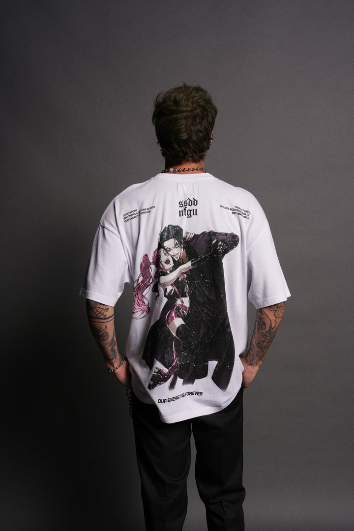 Them "Premium" Oversized Tee in White