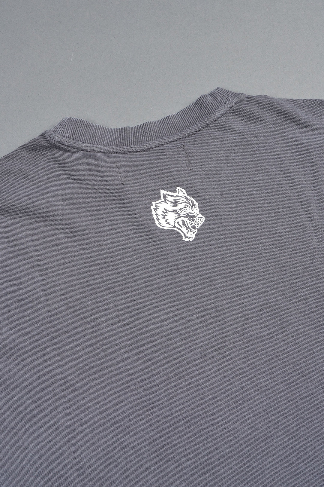 Studded Mantra Premium Oversized Tee In Slate Gray