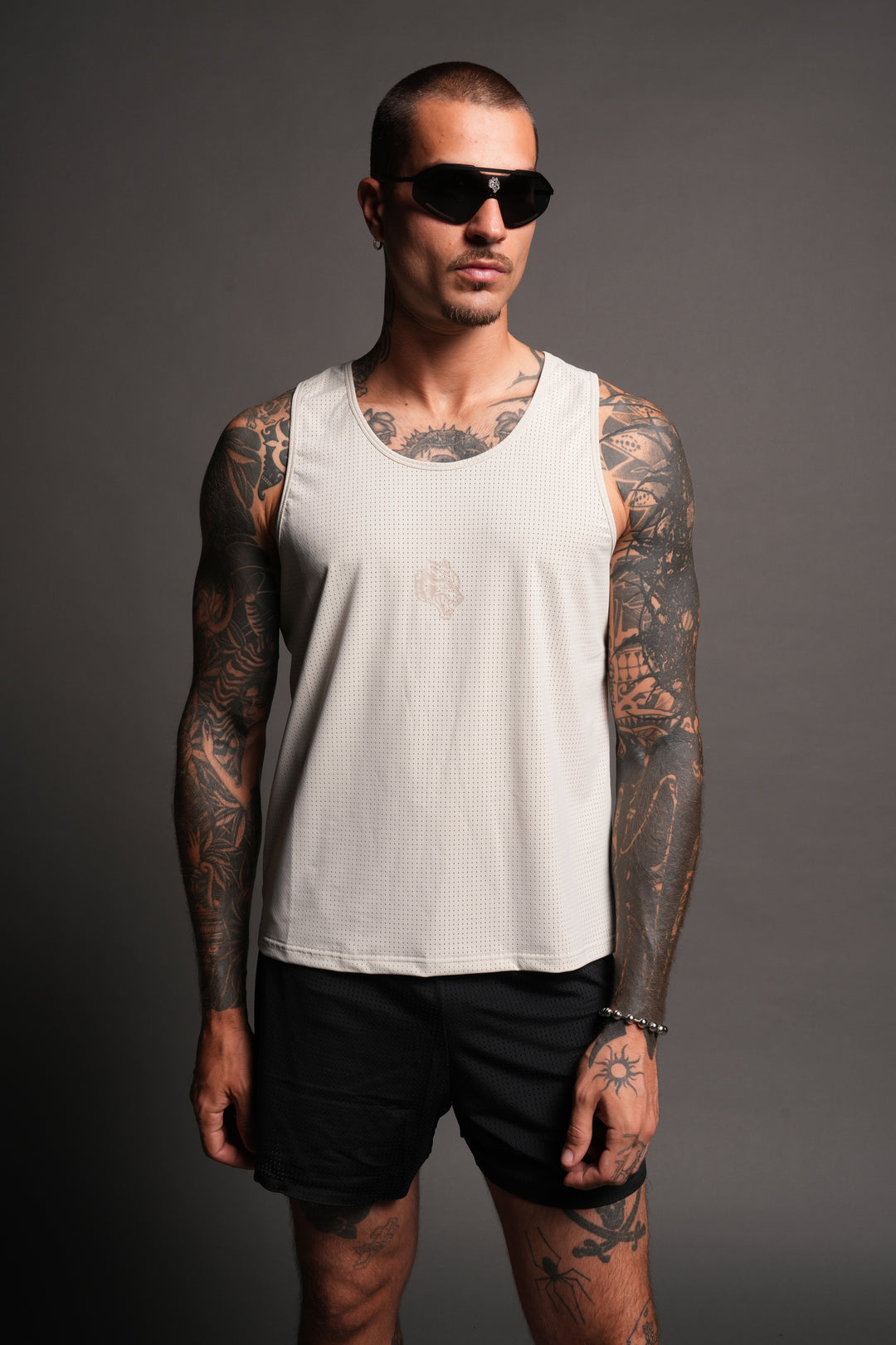 Pyramid V3 Rocky Running Tank In Cream