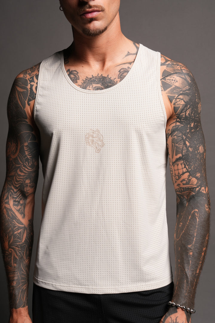 Pyramid V3 Rocky Running Tank In Cream