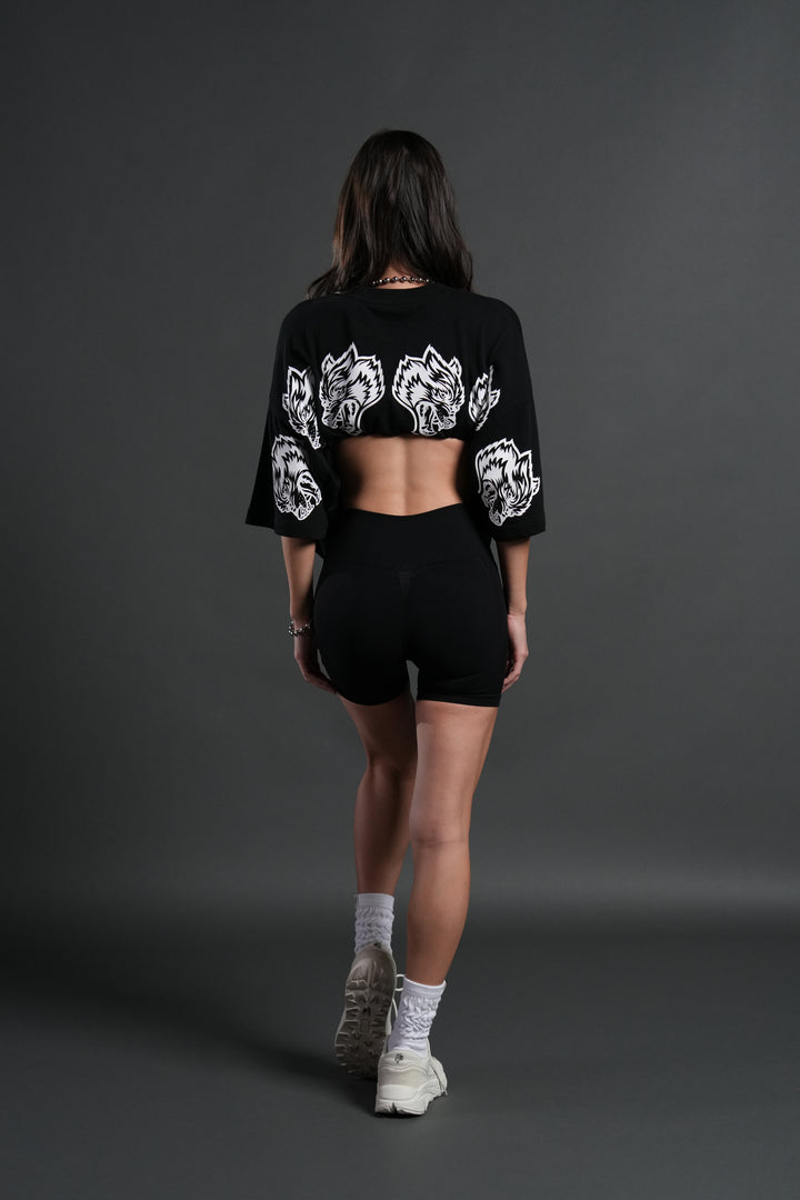 Wolves Have Your Back "Premium" Oversized Tee in Black