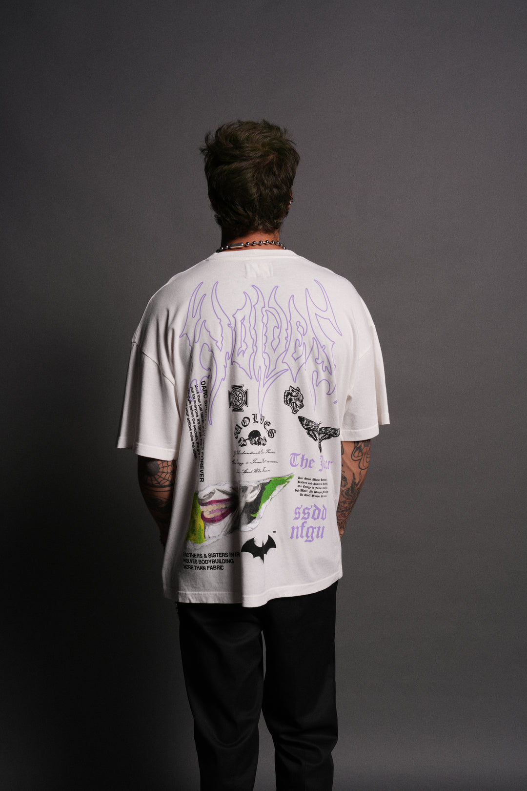 Smile "Premium" Oversized Tee in Cream