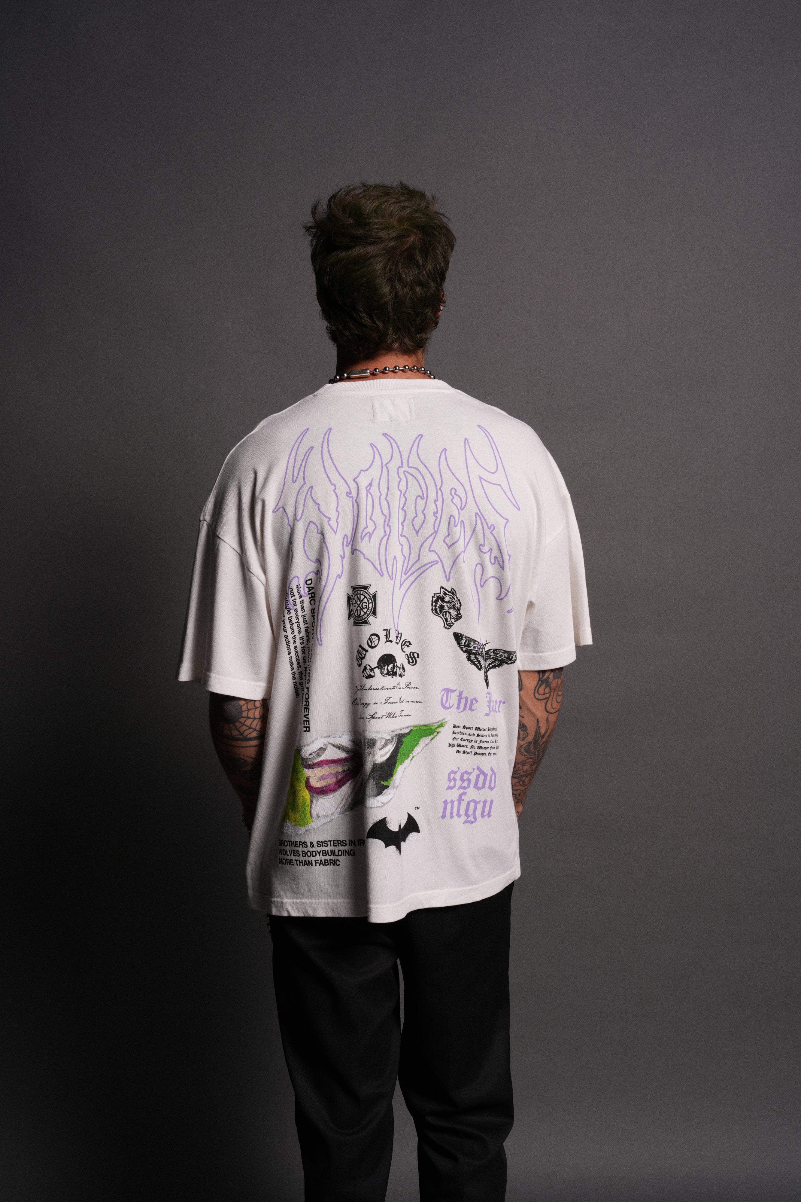 Smile "Premium" Oversized Tee in Cream