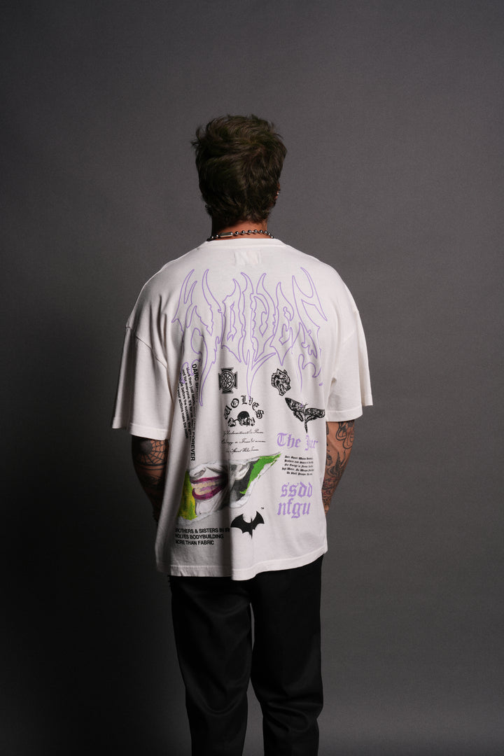 Smile "Premium" Oversized Tee in Cream