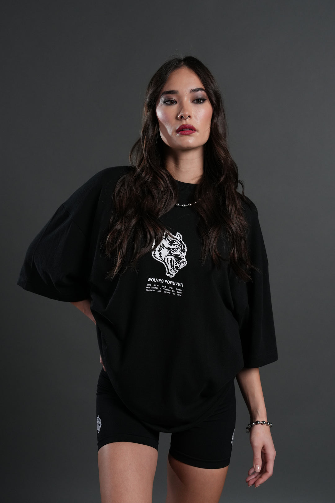 Wolves Have Your Back "Premium" Oversized Tee in Black