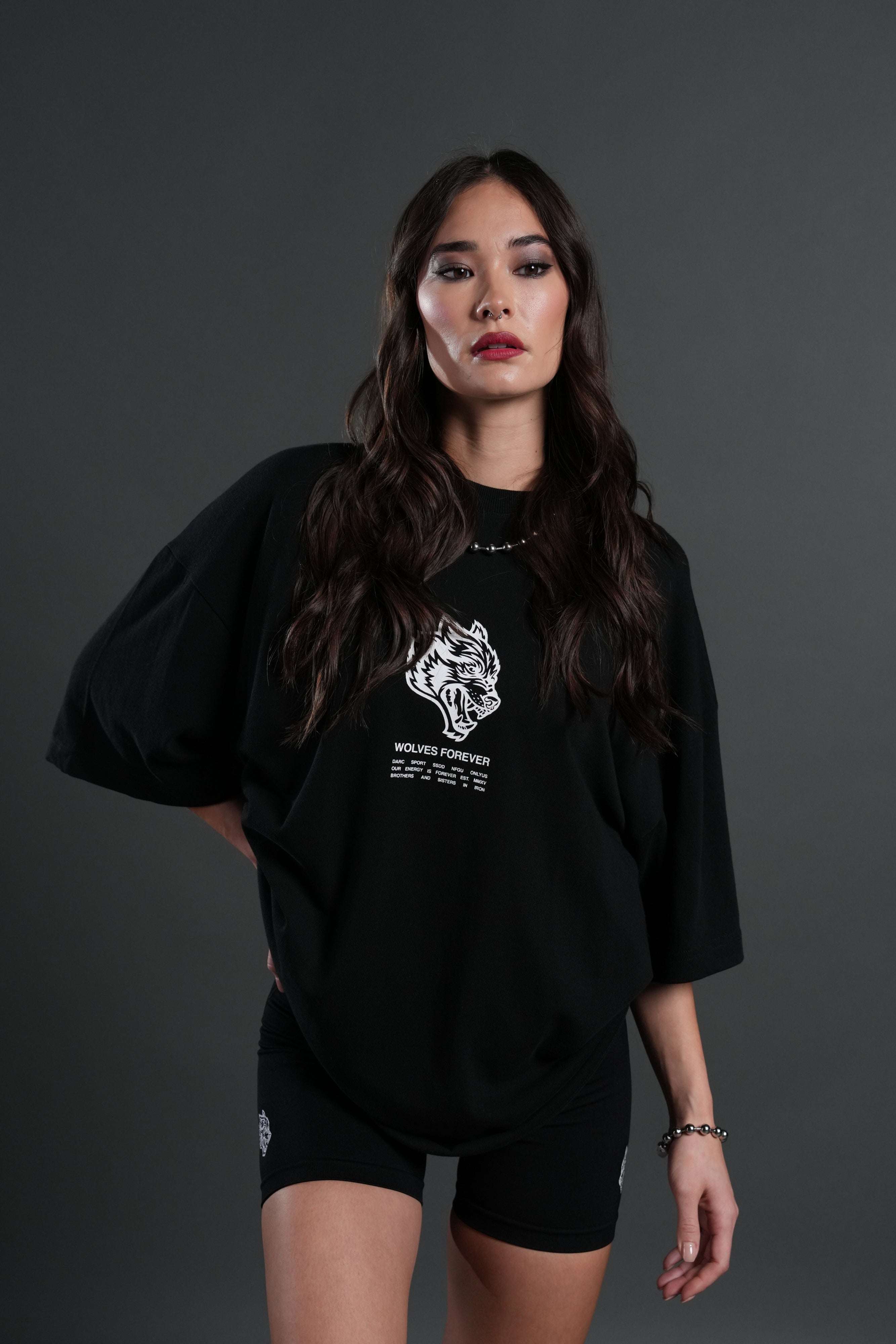 Wolves Have Your Back "Premium" Oversized Tee in Black