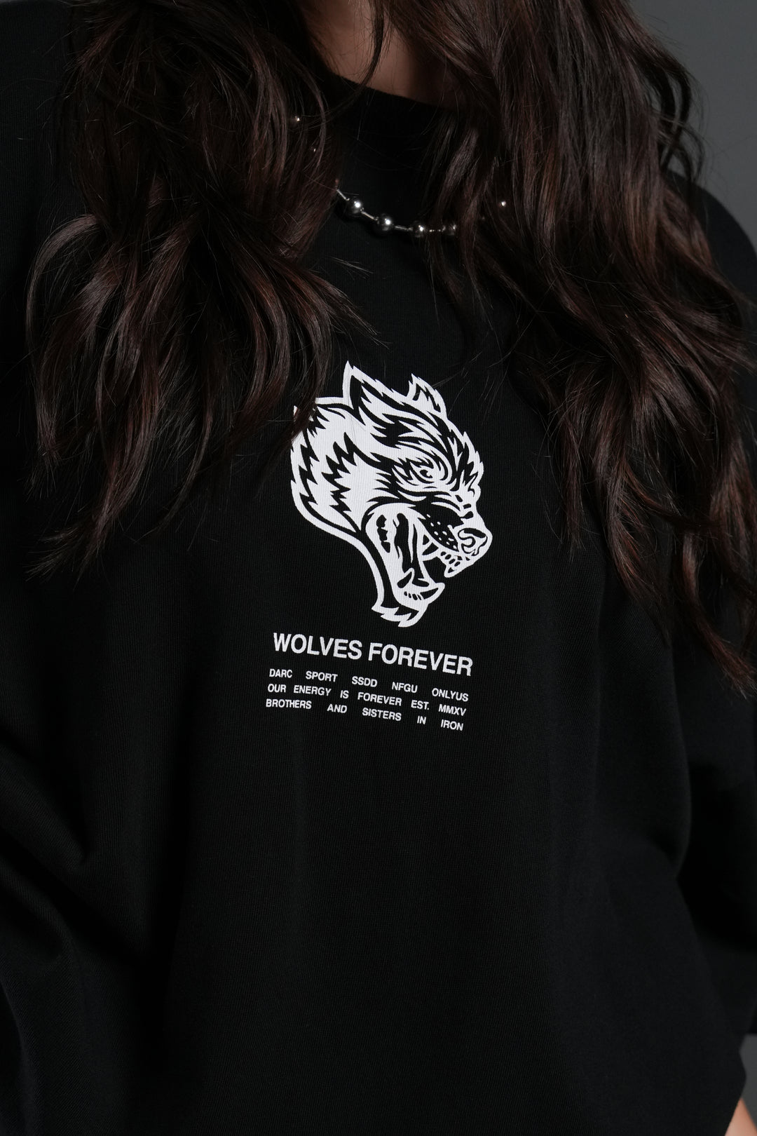 Wolves Have Your Back "Premium" Oversized Tee in Black