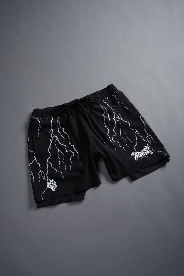 Wolves Storm Compression Shorts in Black