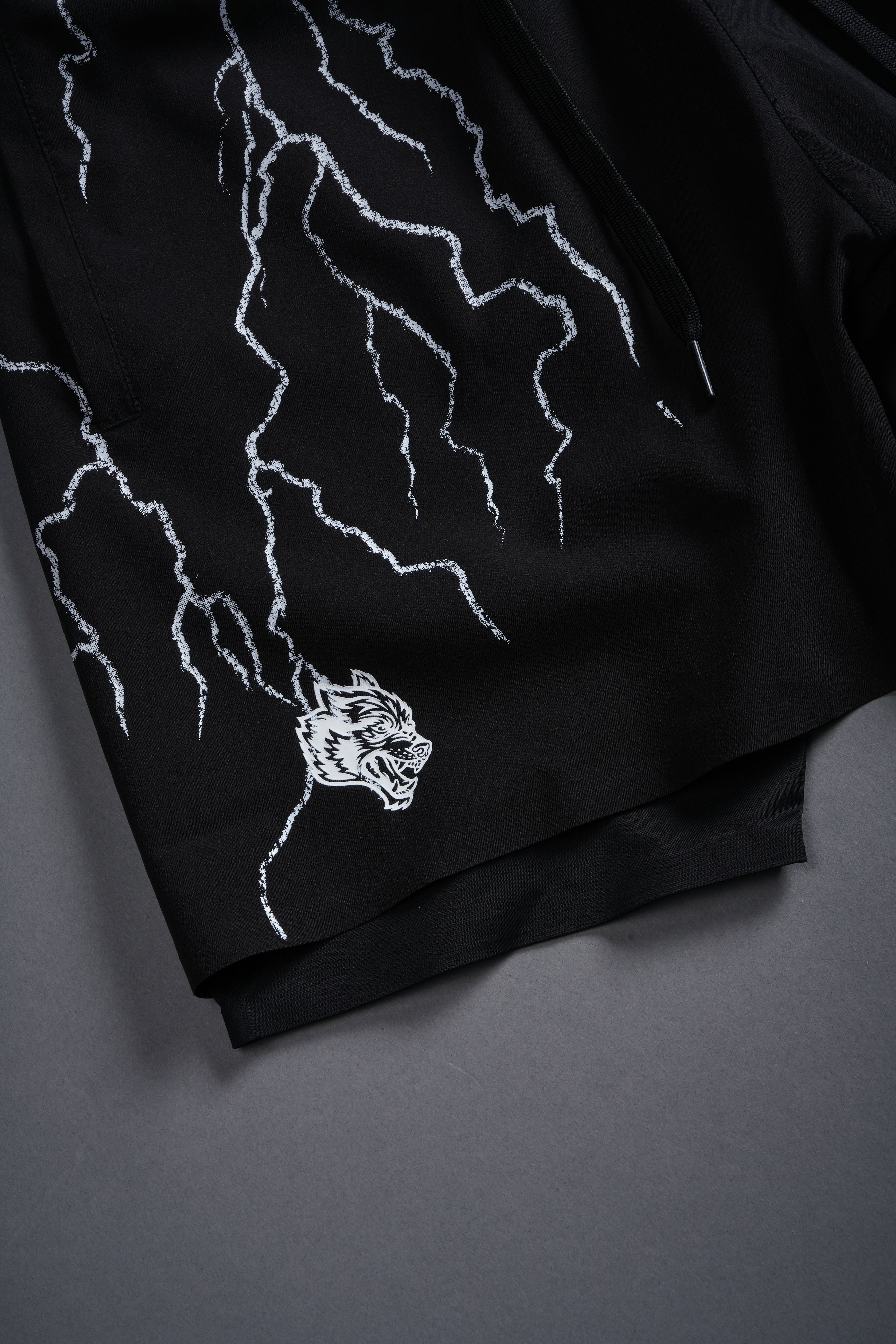 Wolves Storm Compression Shorts in Black