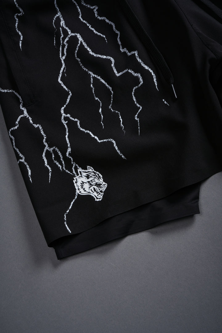 Wolves Storm Compression Shorts in Black