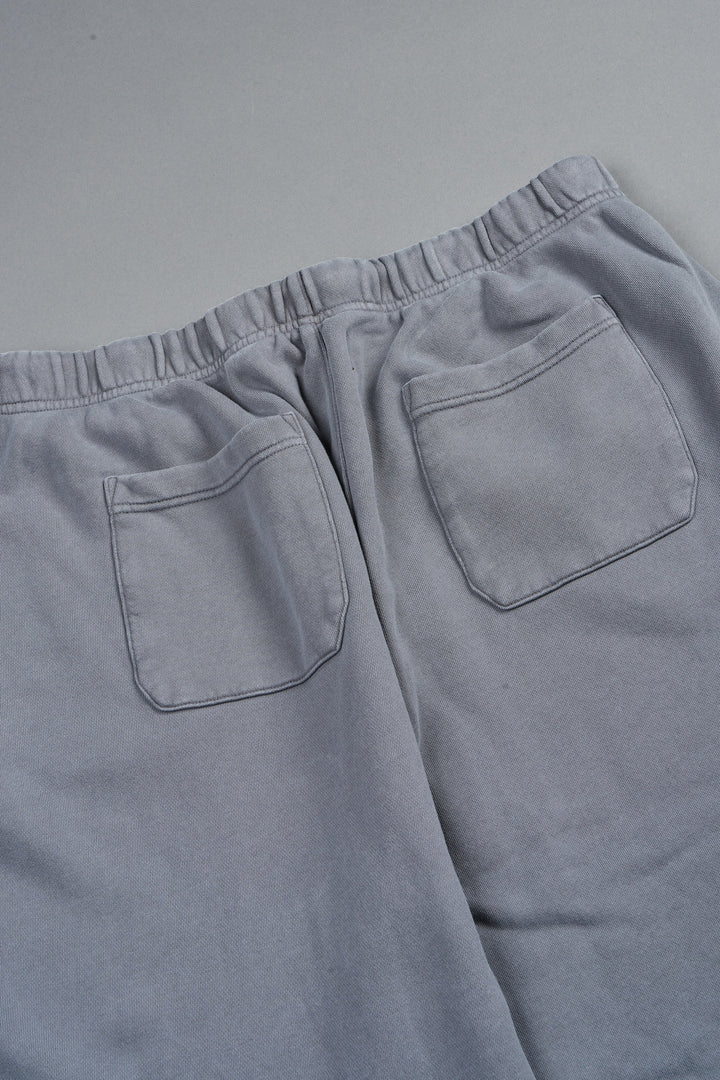 Dual Wolf Capri Sweat Pants In Slate Gray
