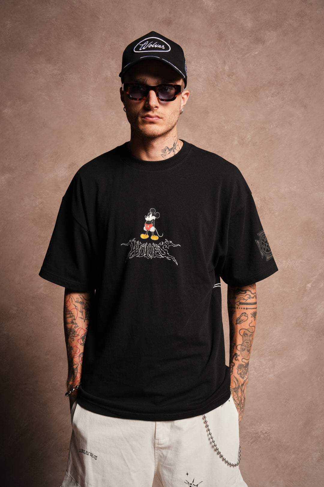 Mickey Wlvsfrvr Premium Oversized Tee in Black