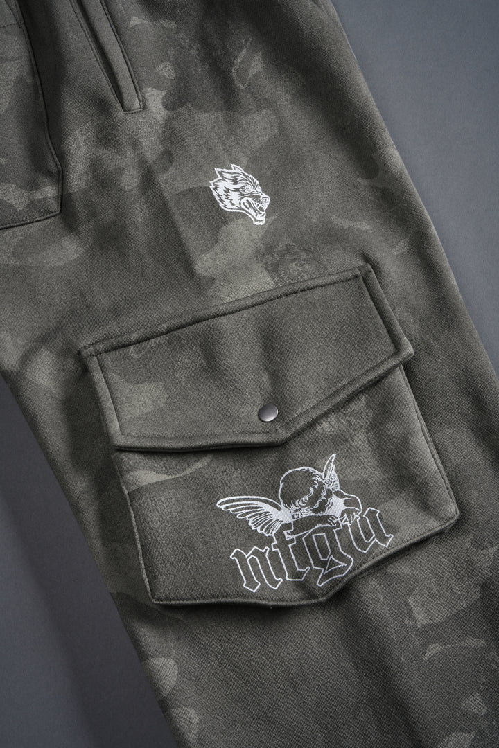 Dual Cherub NFGU Big Cozy Sweats in Lush Vintage Woodland Camo