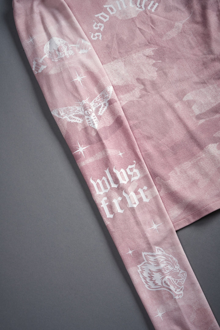 FRVR in the Stars "Eden" L/S Tee in Blush Vintage Woodland Camo