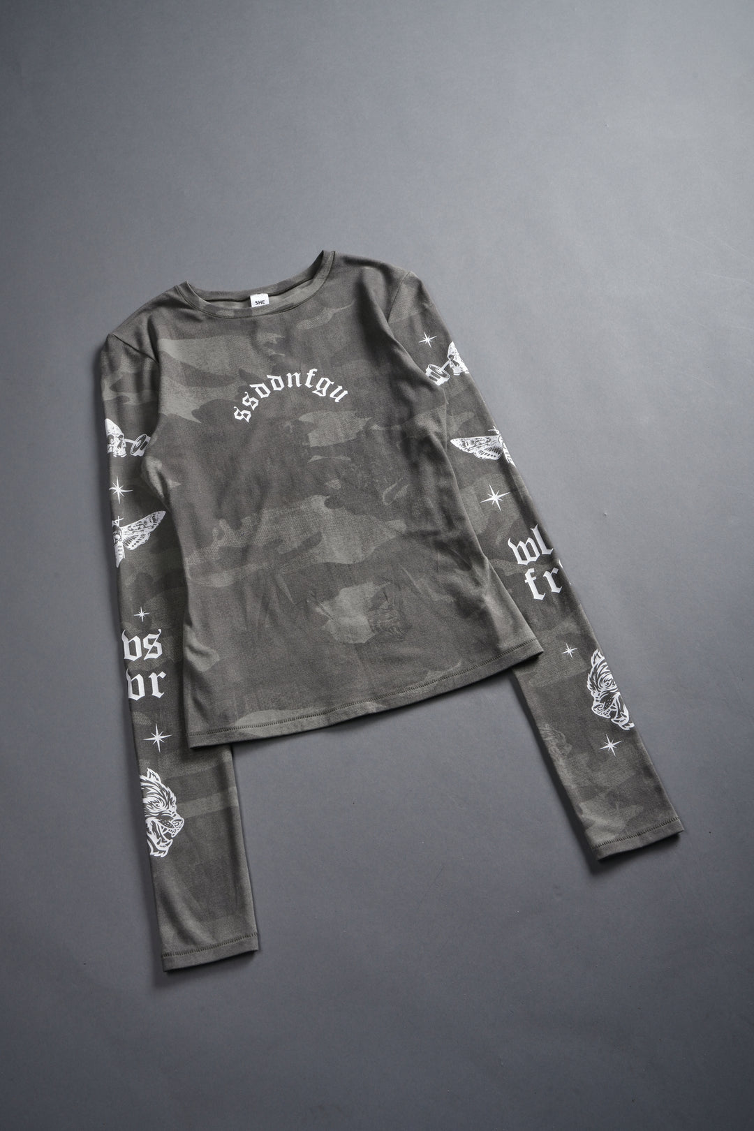 FRVR in the Stars "Eden" L/S Tee in Lush Vintage Woodland Camo