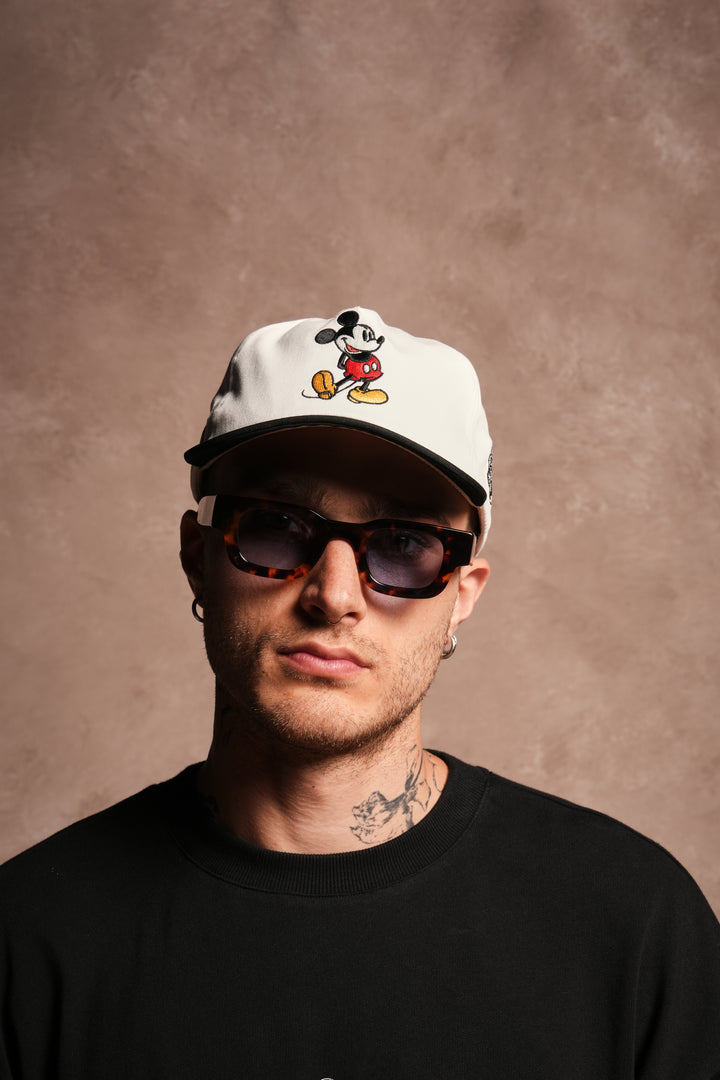 Mickey Forever Vintage 5 Panel in Cream/Black