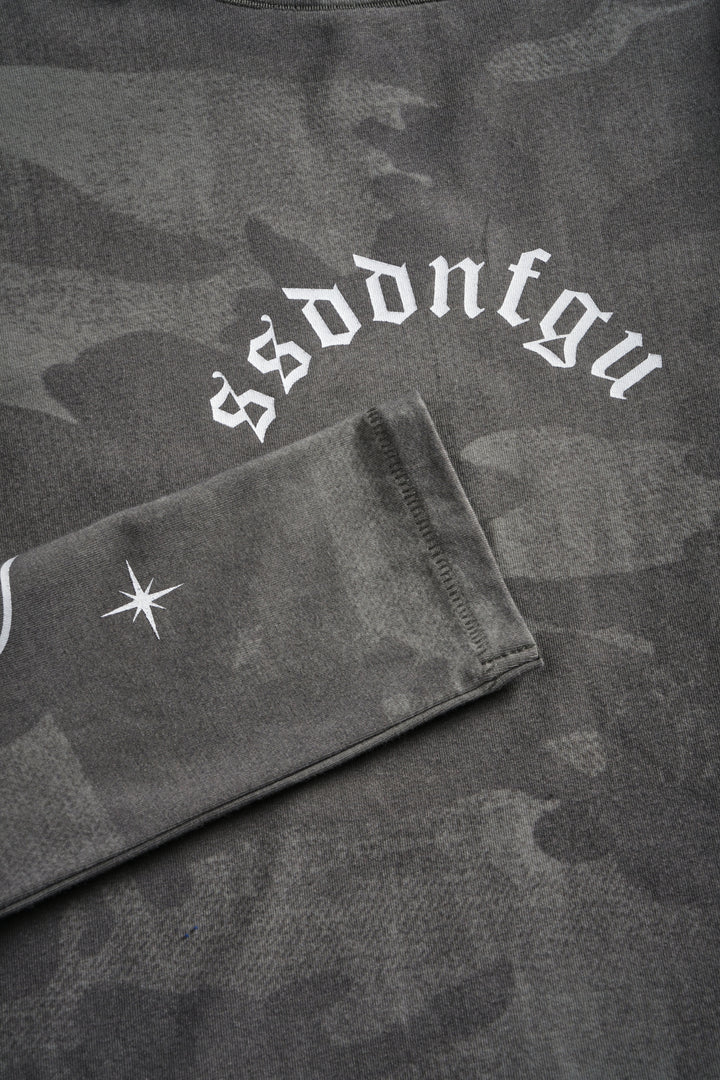 FRVR in the Stars "Eden" L/S Tee in Lush Vintage Woodland Camo