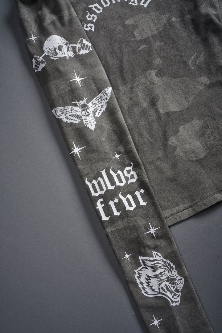 FRVR in the Stars "Eden" L/S Tee in Lush Vintage Woodland Camo