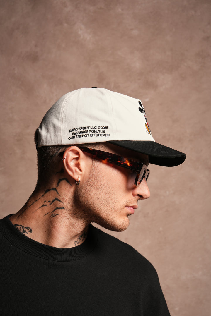 Mickey Forever Vintage 5 Panel in Cream/Black