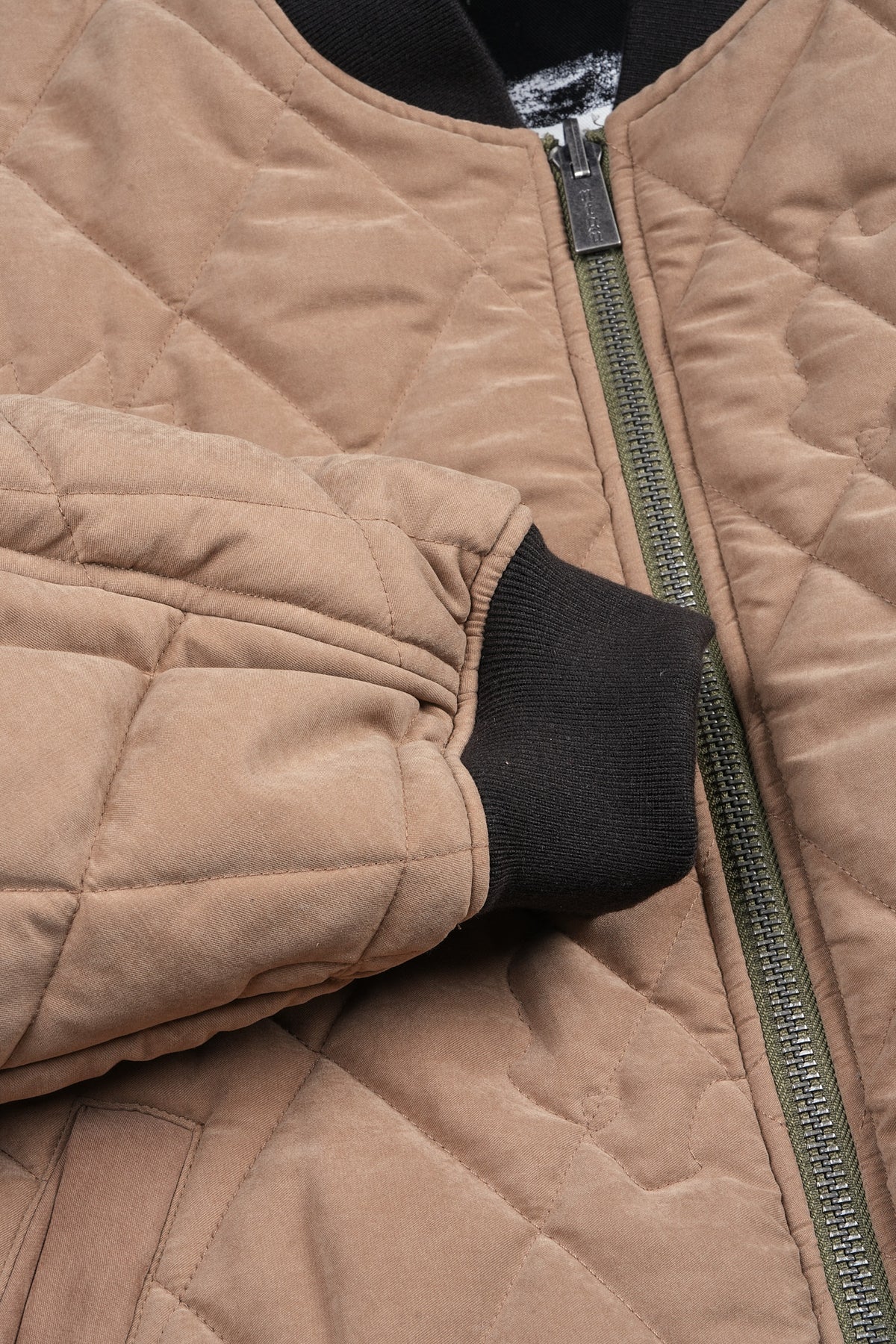 Jason Frvr Cloud Quilted Reversible Bomber Jacket In Dover Green/Taupe