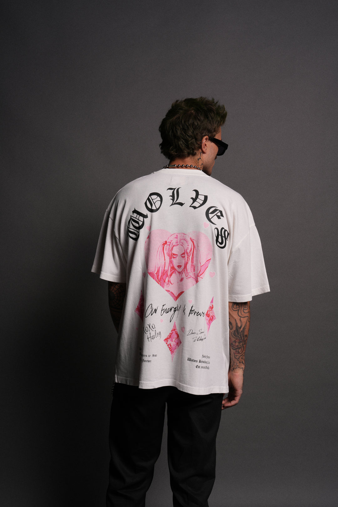 Her Energy "Premium" Oversized Tee in Cream