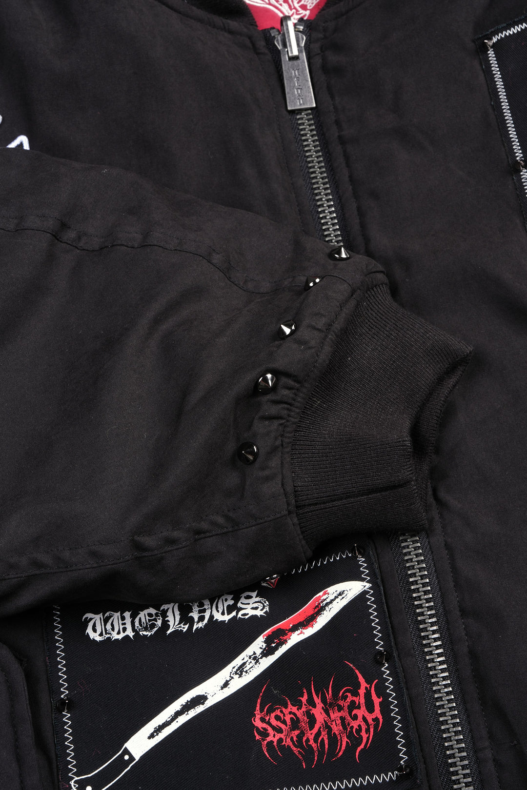 Jason Frvr Cloud Quilted Reversible Bomber Jacket In Black/Oxblood