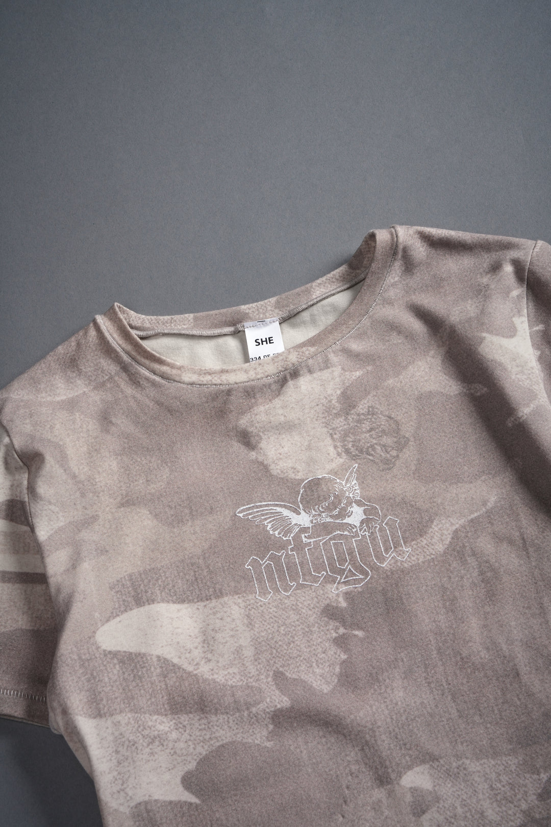 Cherub NFGU "Eden" S/S Tee in Clay Vintage Woodland Camo