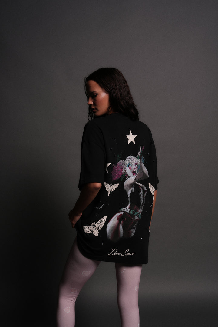 She's a Star Unisex "Premium" Oversized Tee in Black