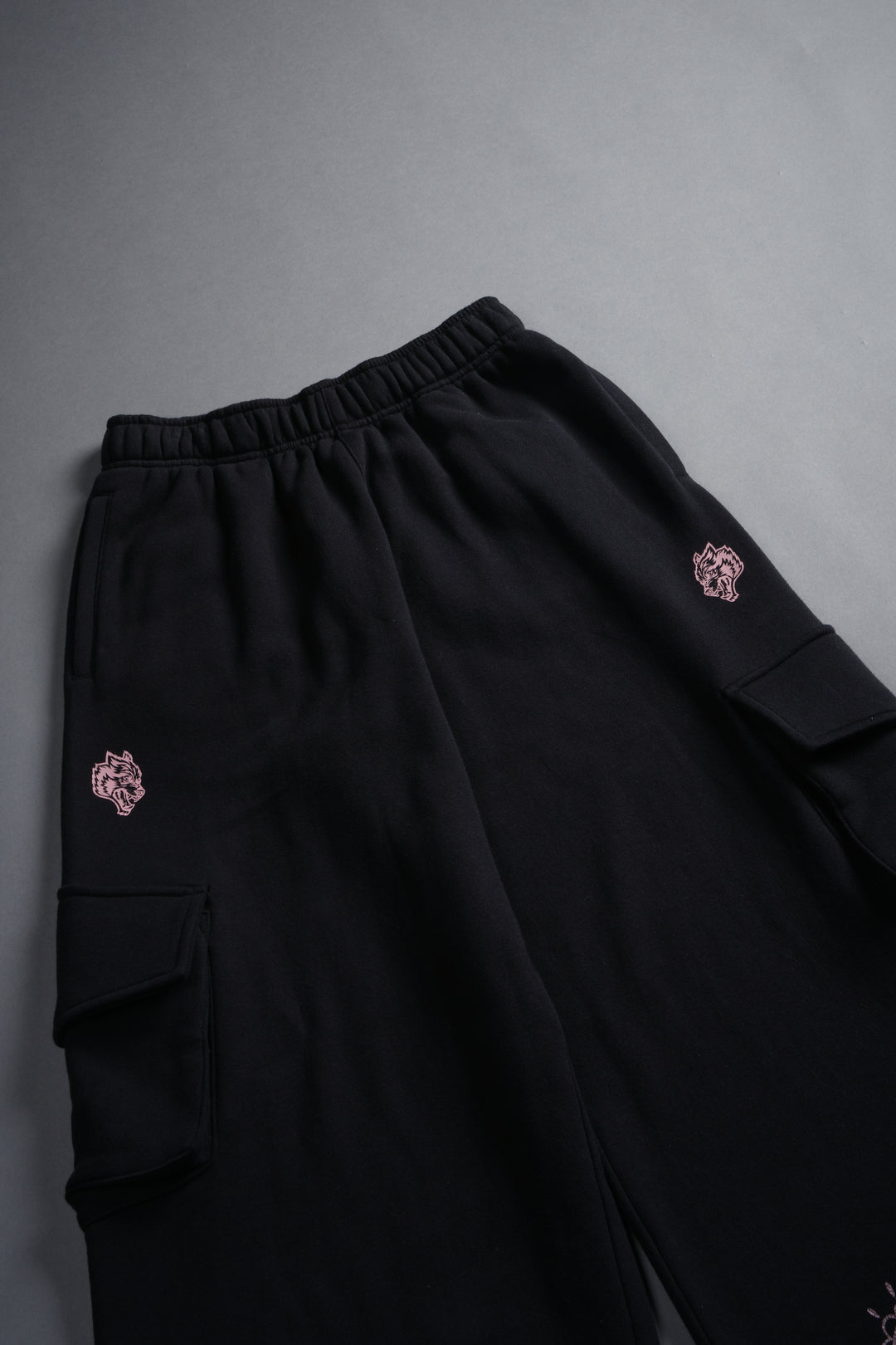 Faded Paisley Durst Cargo Sweats in Black