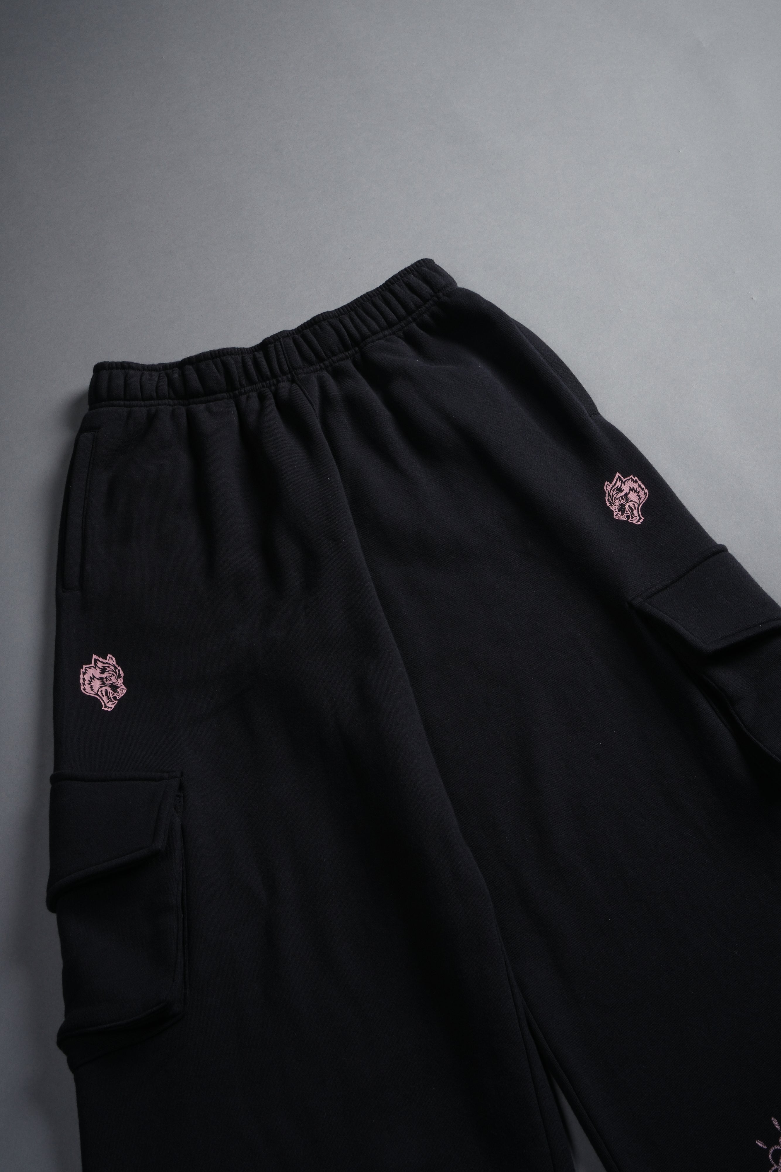 Faded Paisley Durst Cargo Sweats in Black