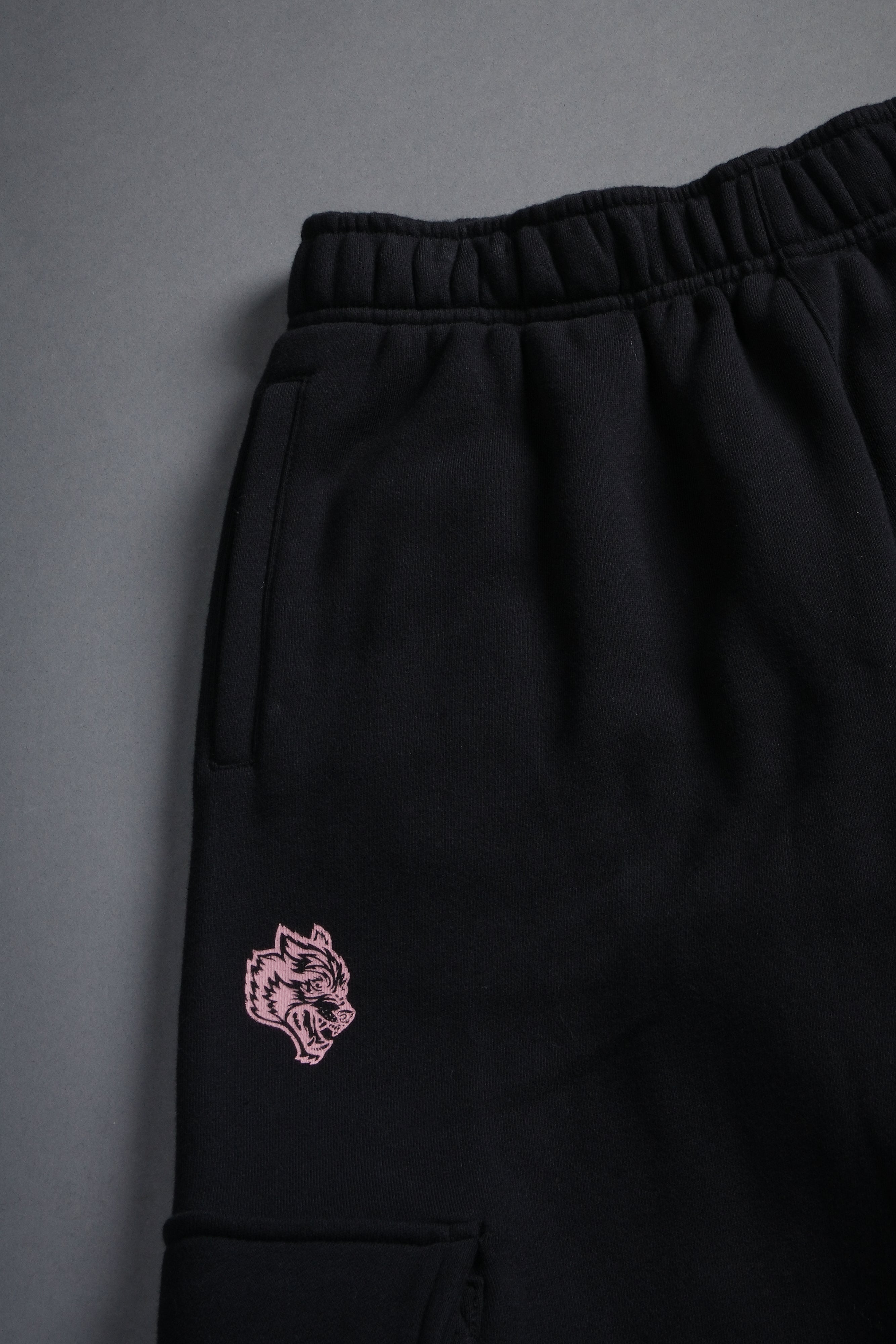Faded Paisley Durst Cargo Sweats in Black