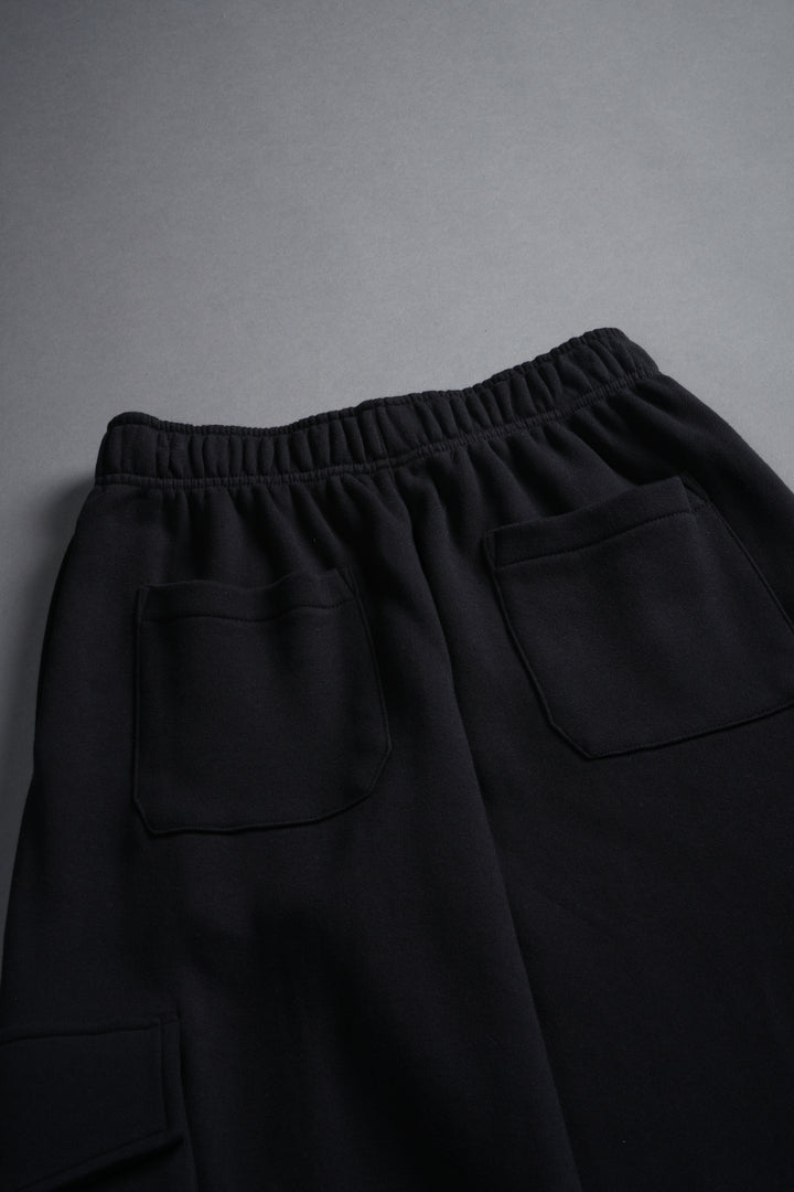 Faded Paisley Durst Cargo Sweats in Black