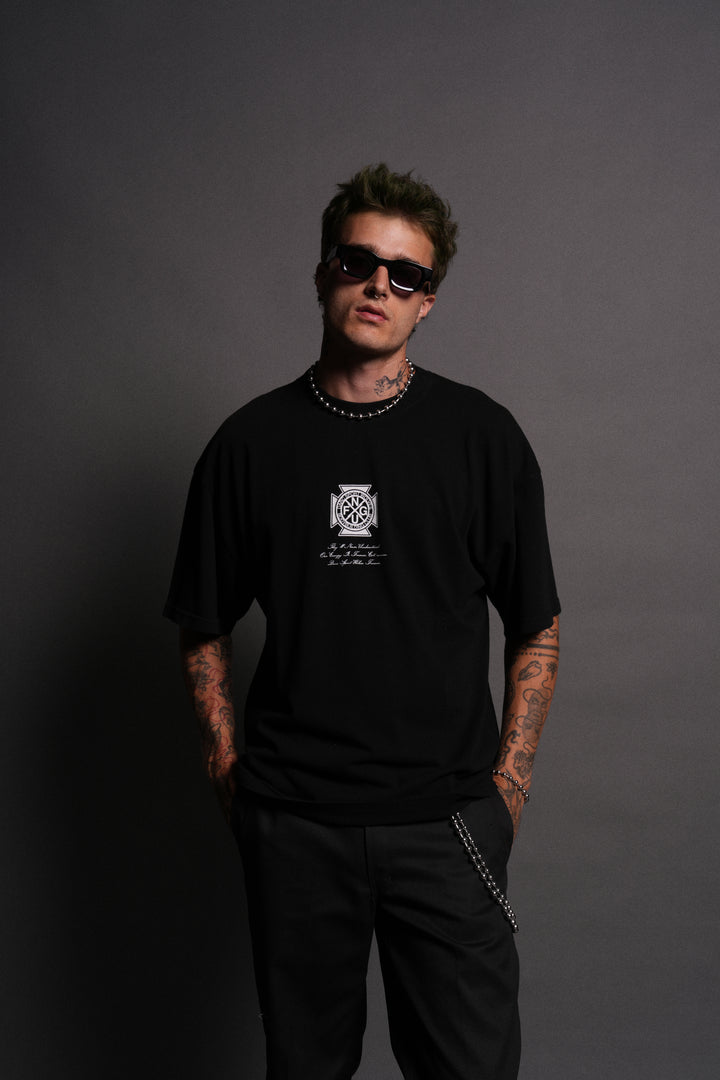 Her Energy "Premium" Oversized Tee in Black