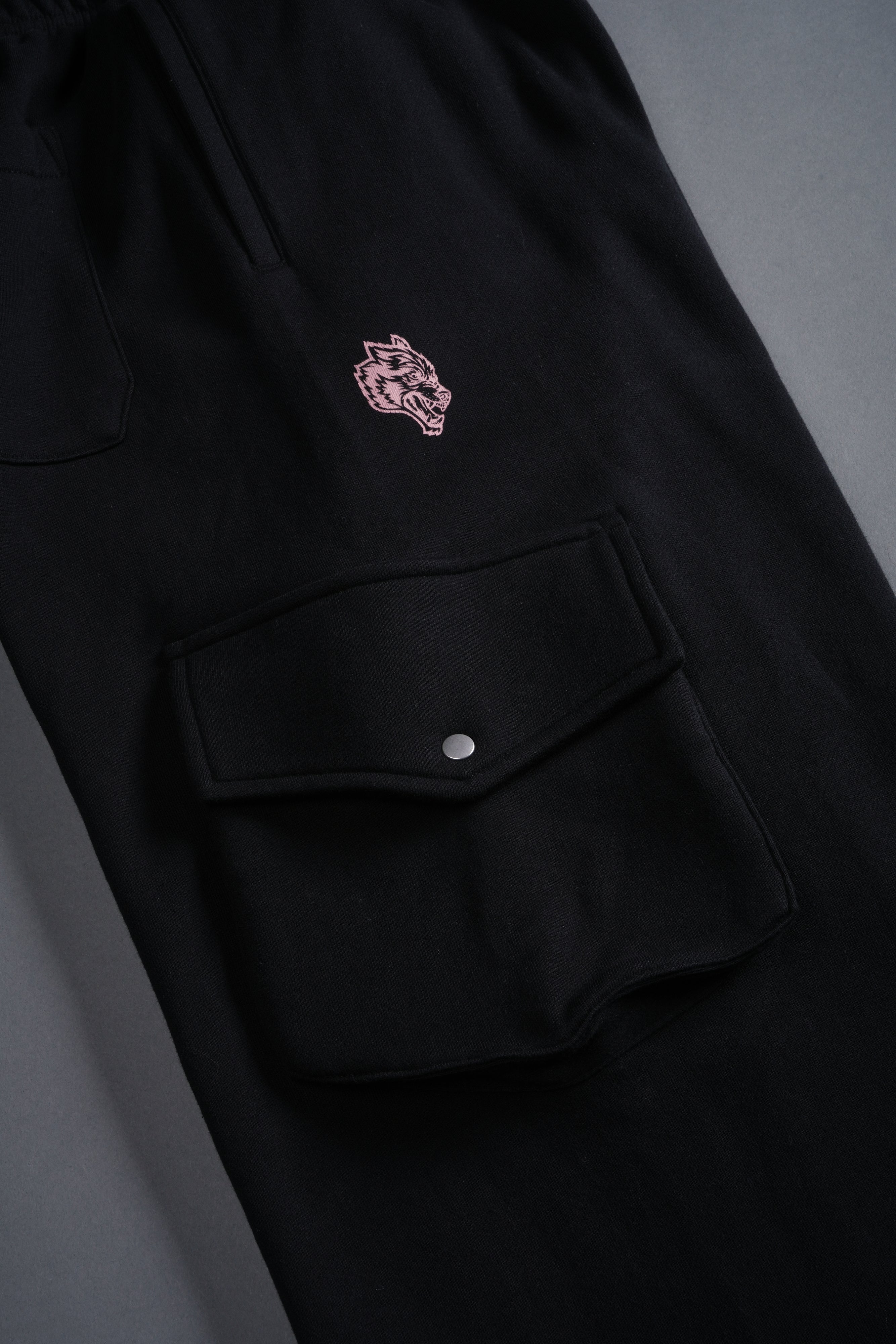 Faded Paisley Durst Cargo Sweats in Black