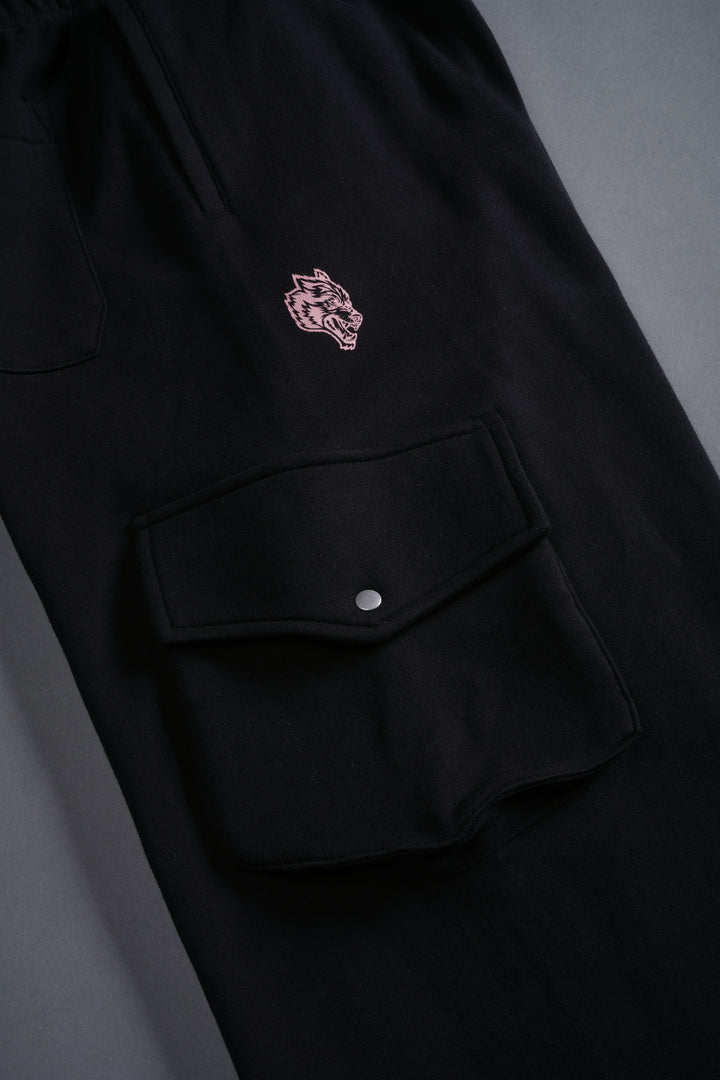 Faded Paisley Durst Cargo Sweats in Black