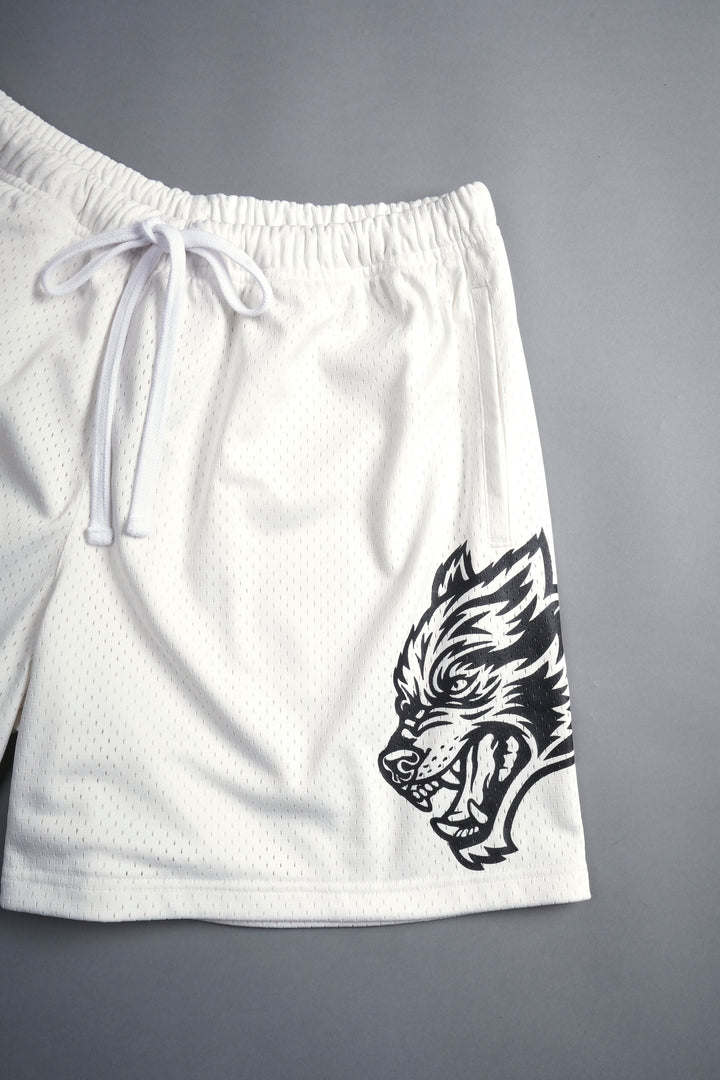 Vaughn Mesh Shorts in Cream