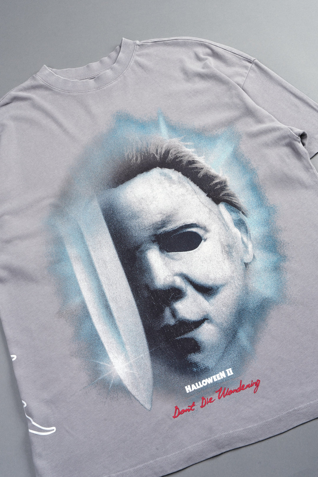 Night Blade Premium Oversized Tee In Dove Gray