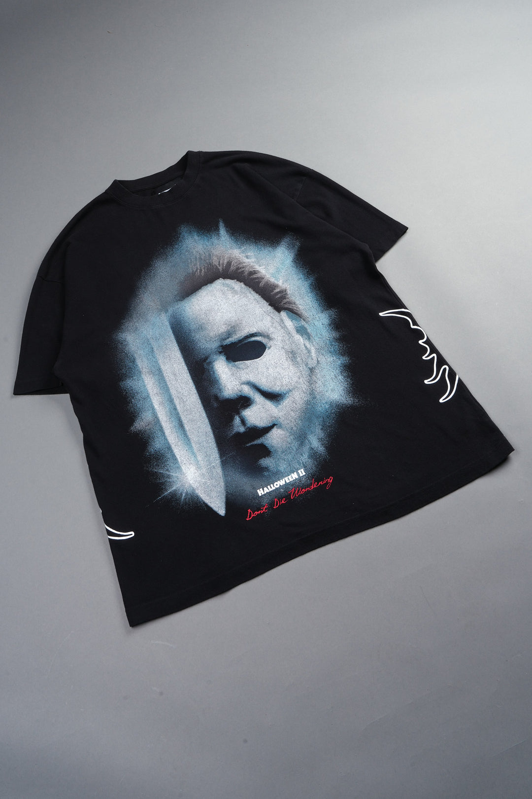 Night Blade Premium Oversized Tee In Black