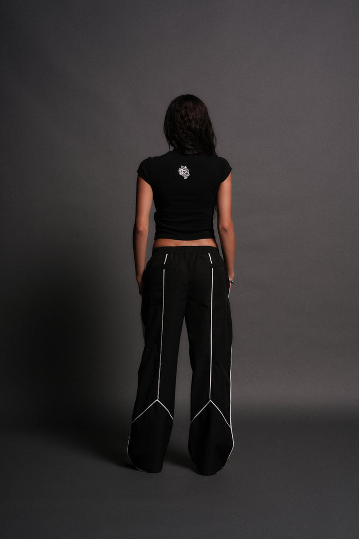 Her Energy "Baby" Tee in Black