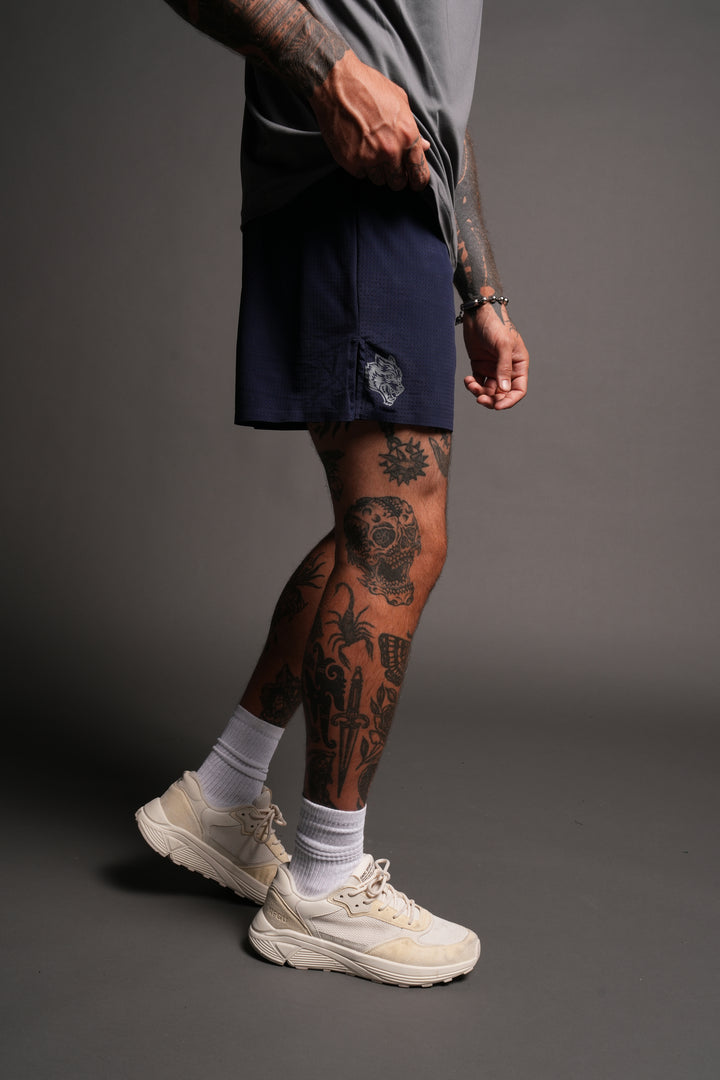 Pyramid V3 Rocky Running Shorts In Navy