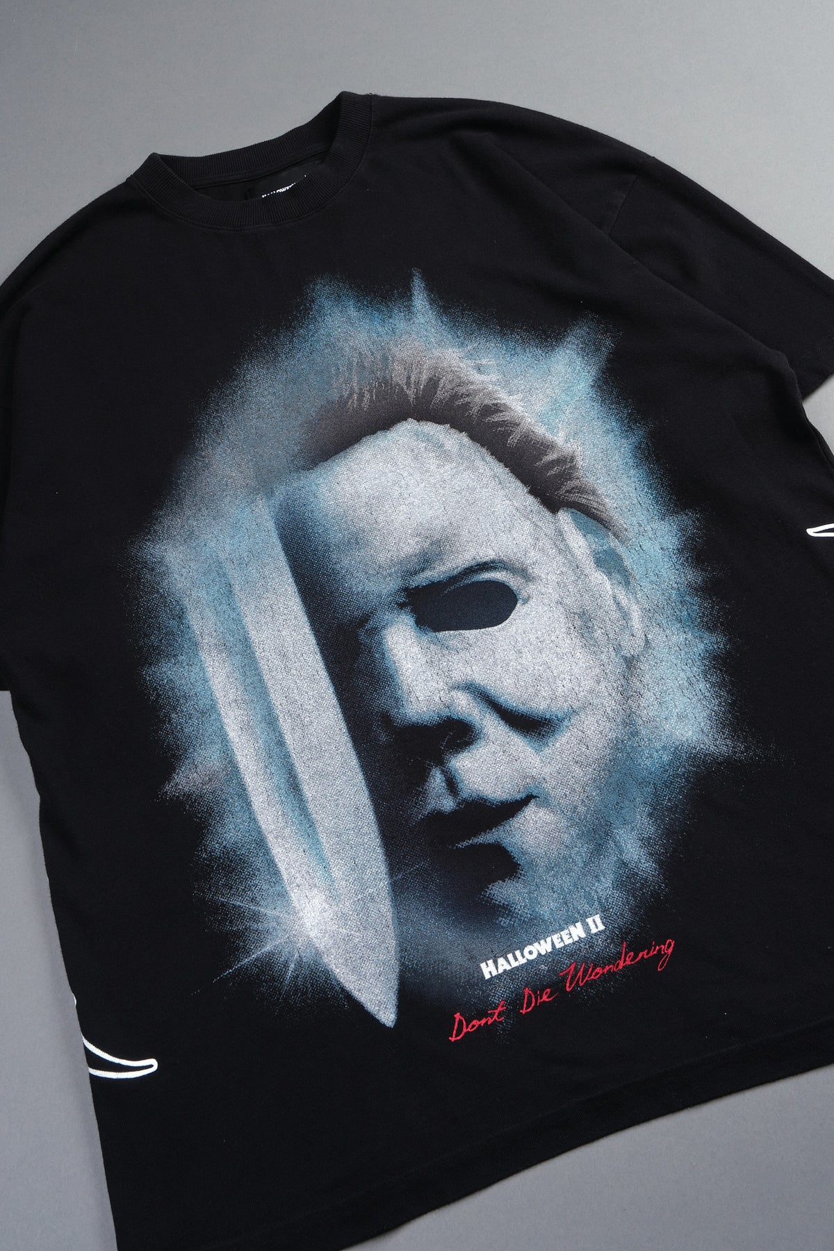 Night Blade Premium Oversized Tee In Black