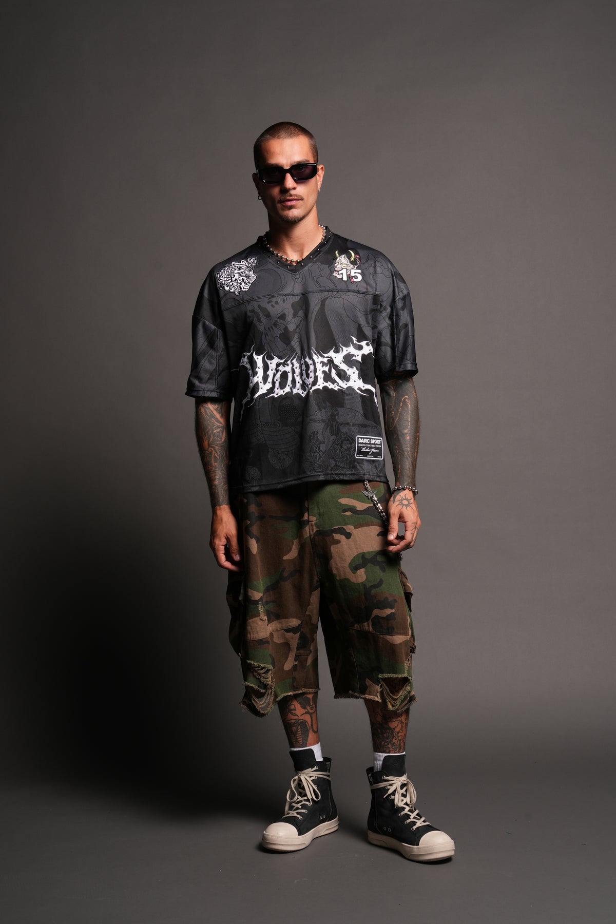 Gashadokuro Emmitt Football Jersey in Black