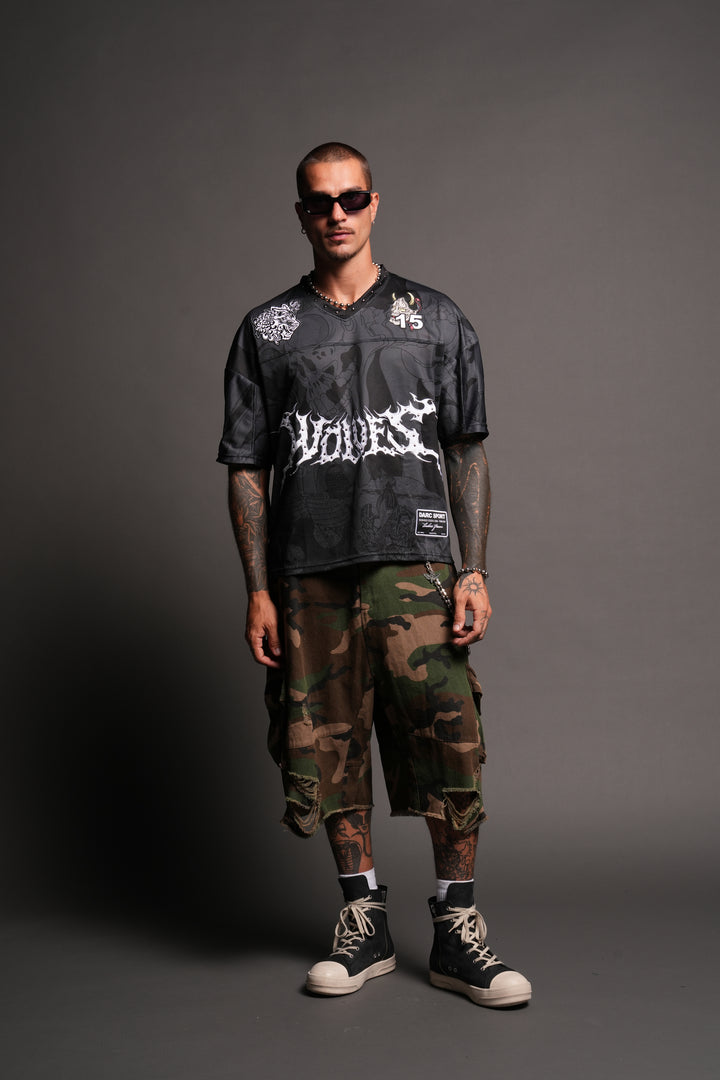 Gashadokuro Emmitt Football Jersey in Black