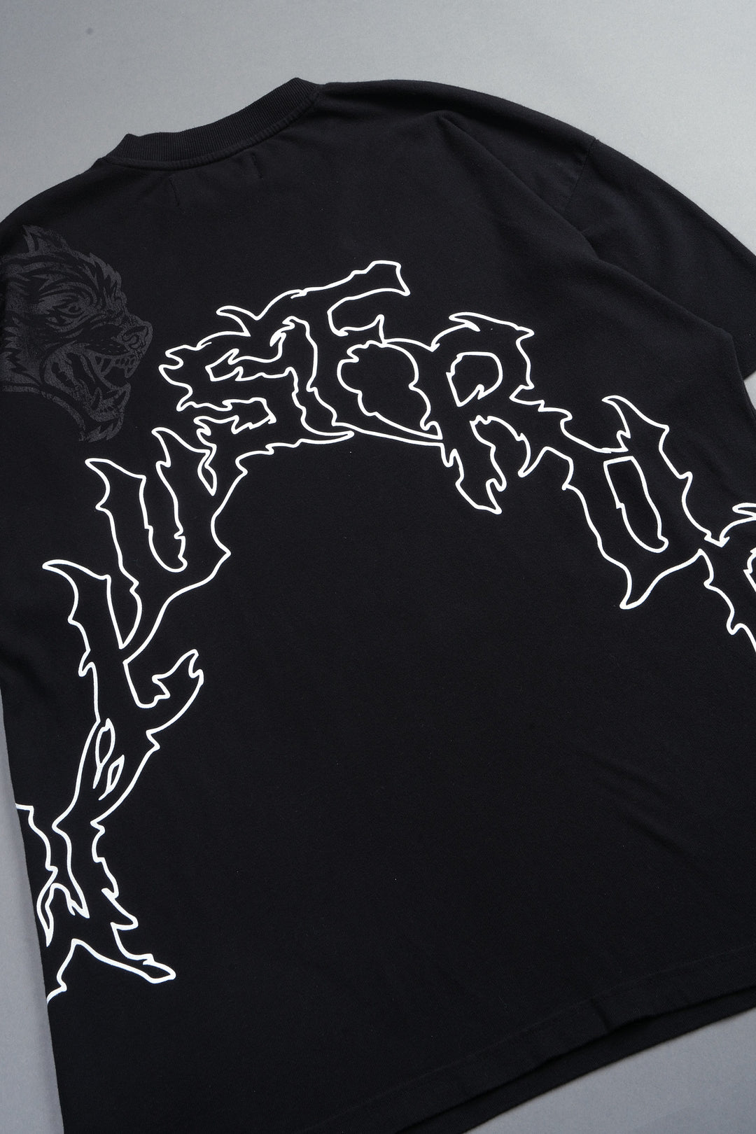 Night Blade Premium Oversized Tee In Black