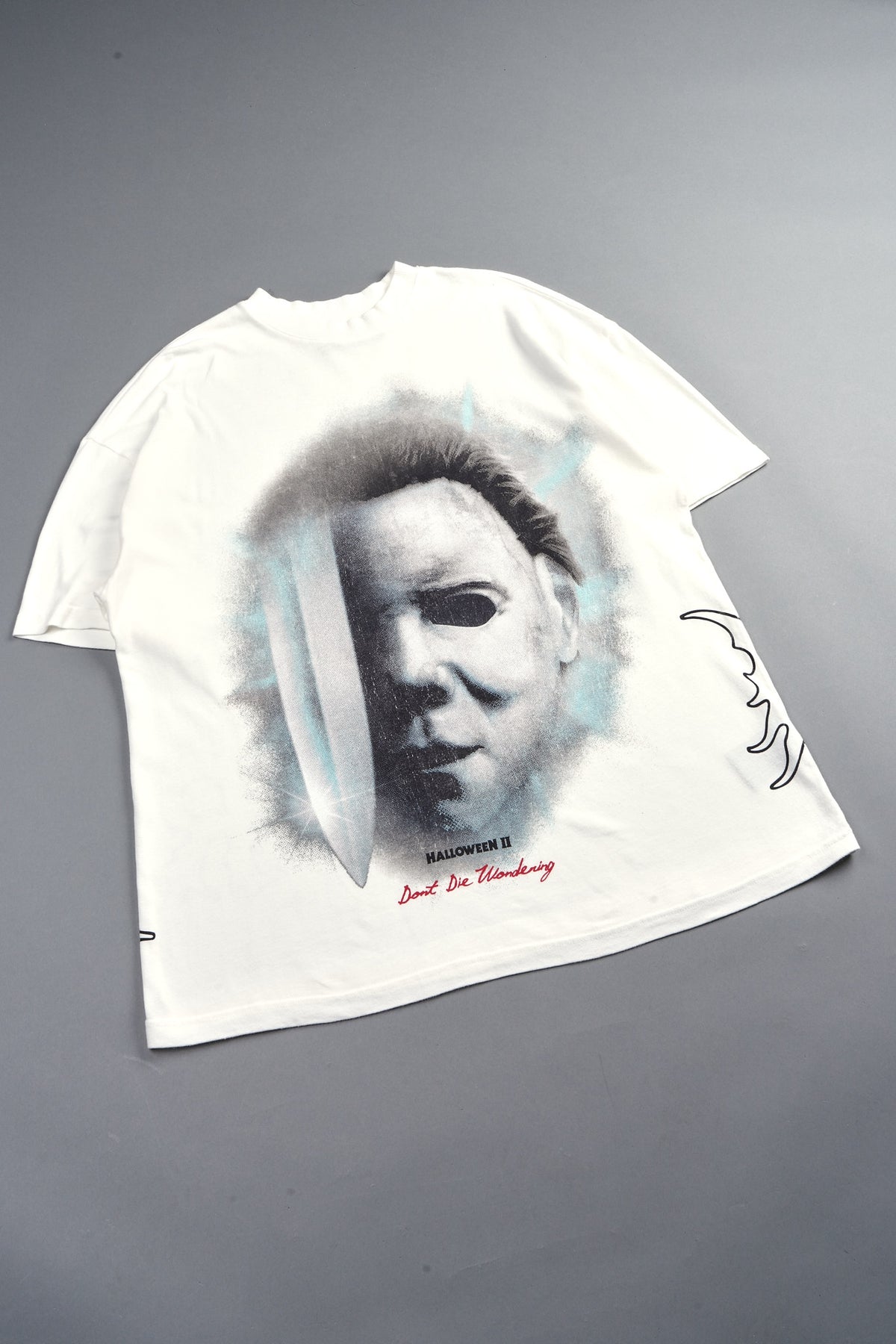 Night Blade Premium Oversized Tee In Cream