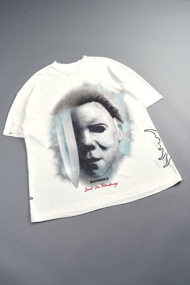 Night Blade Premium Oversized Tee In Cream