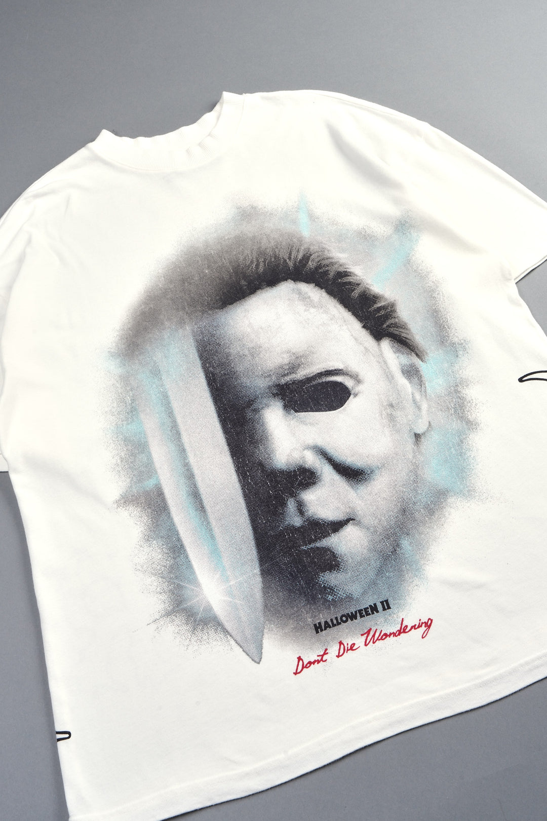 Night Blade Premium Oversized Tee In Cream