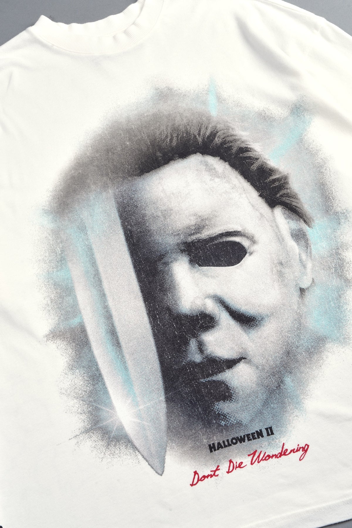 Night Blade Premium Oversized Tee In Cream