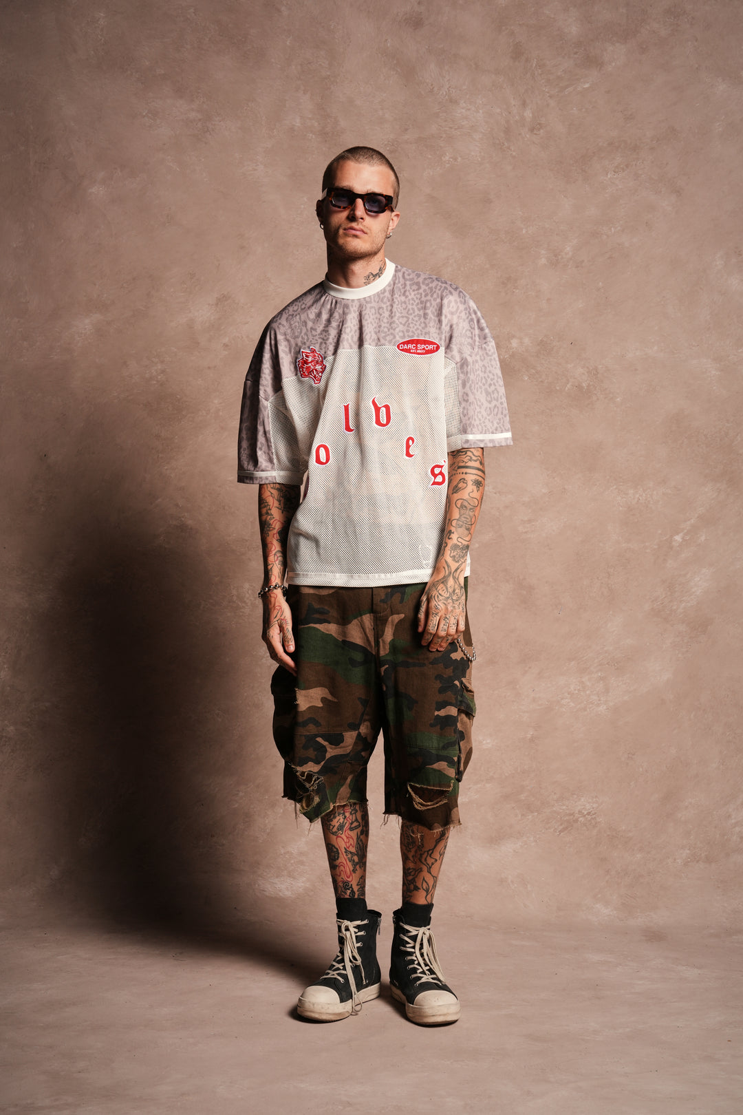 Darc Pyramid Bobby B Jersey in Clay Leopard