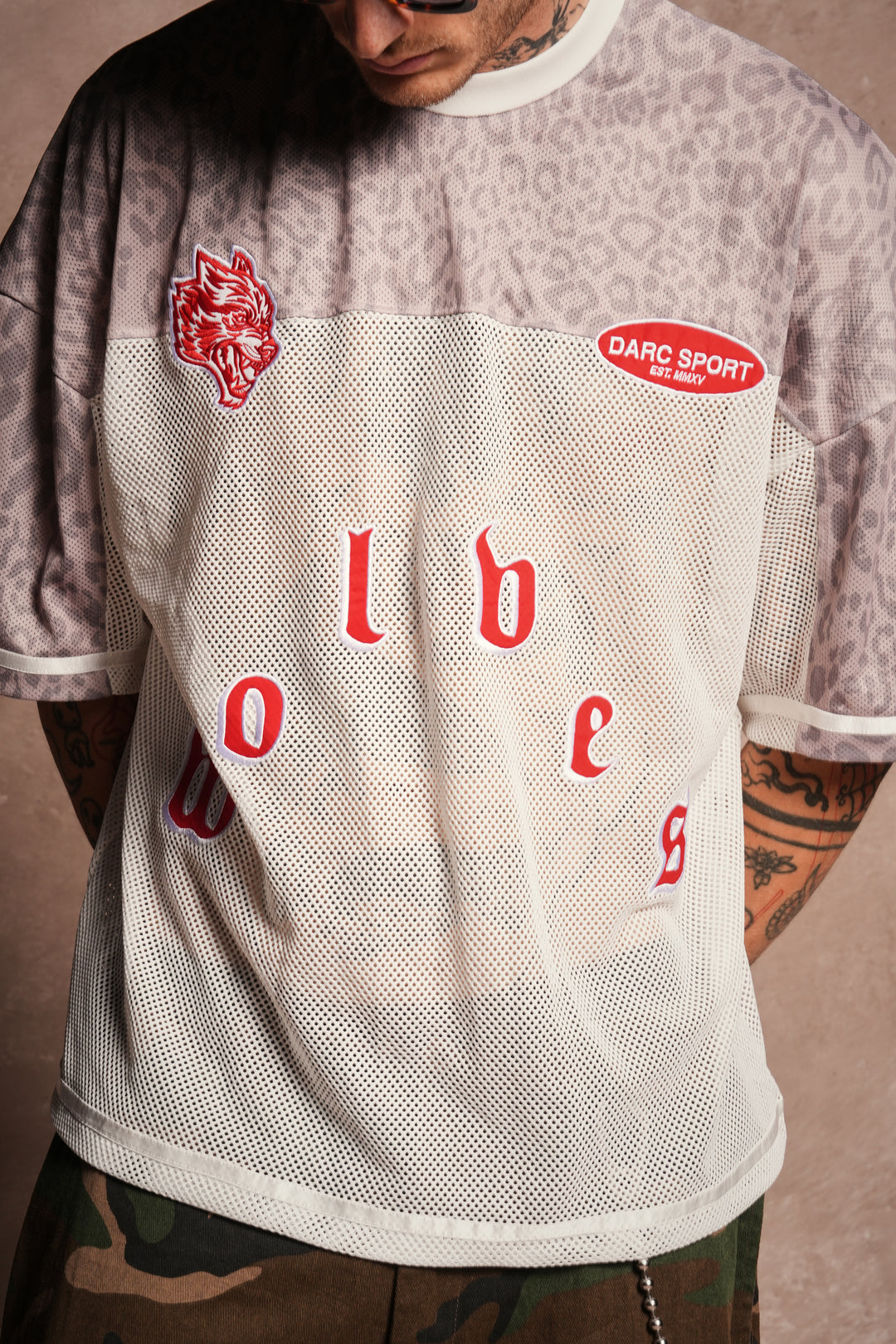 Darc Pyramid Bobby B Jersey in Clay Leopard